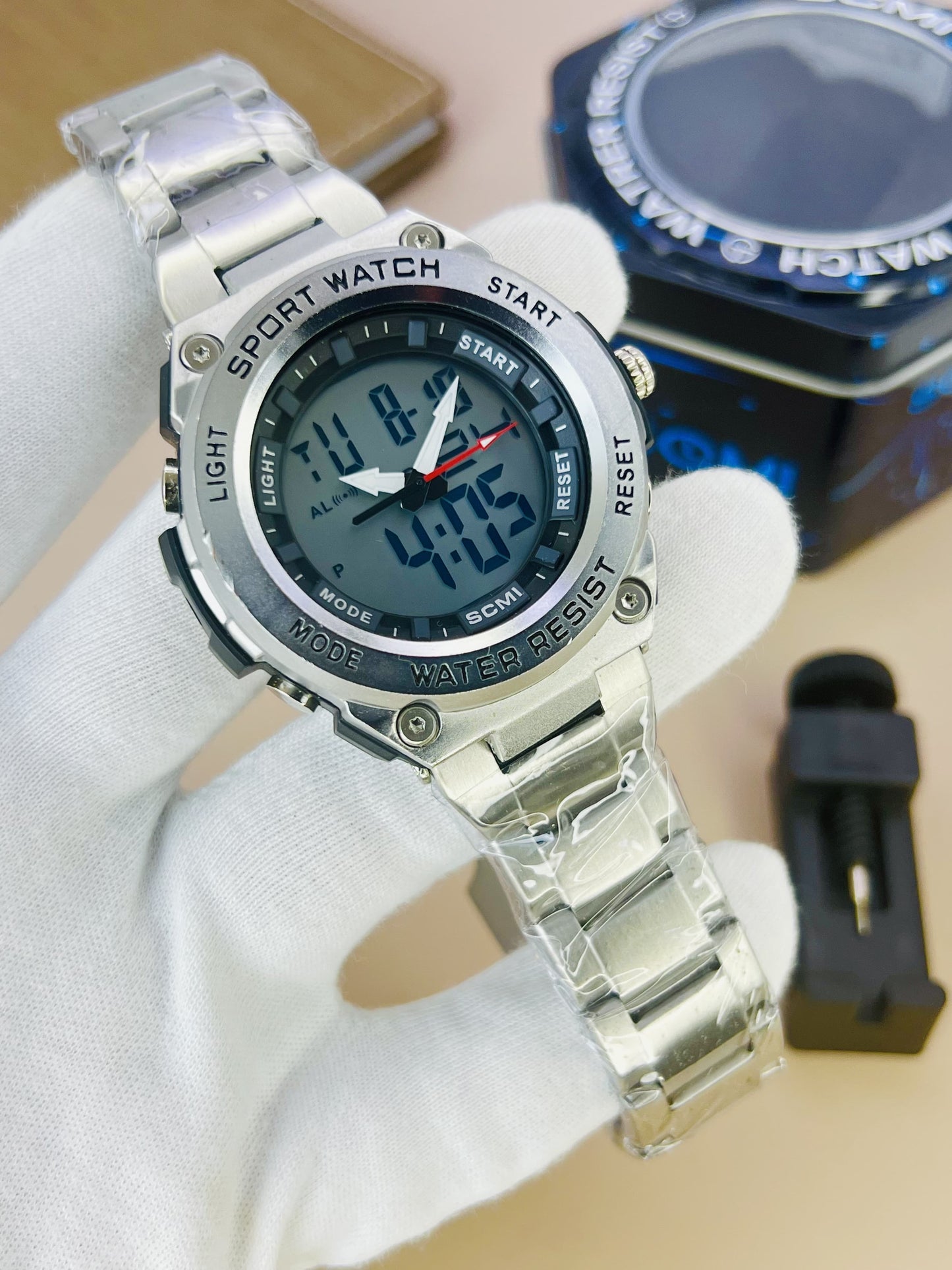 Waterproof Dual Time Sports Watches for Men with box