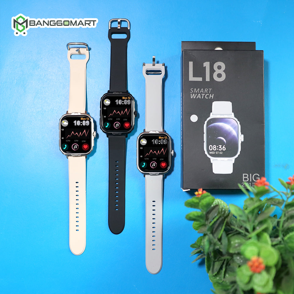 L18 Squire Smart watch best Quality watches Bluetooth calling fitness tracker