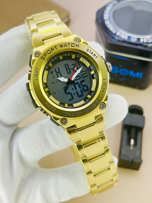 Waterproof Dual Time Sports Watches for Men with box