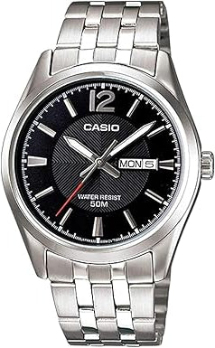Casio Original Mtp-1335 Men silver Stainless Steel WR 50m
