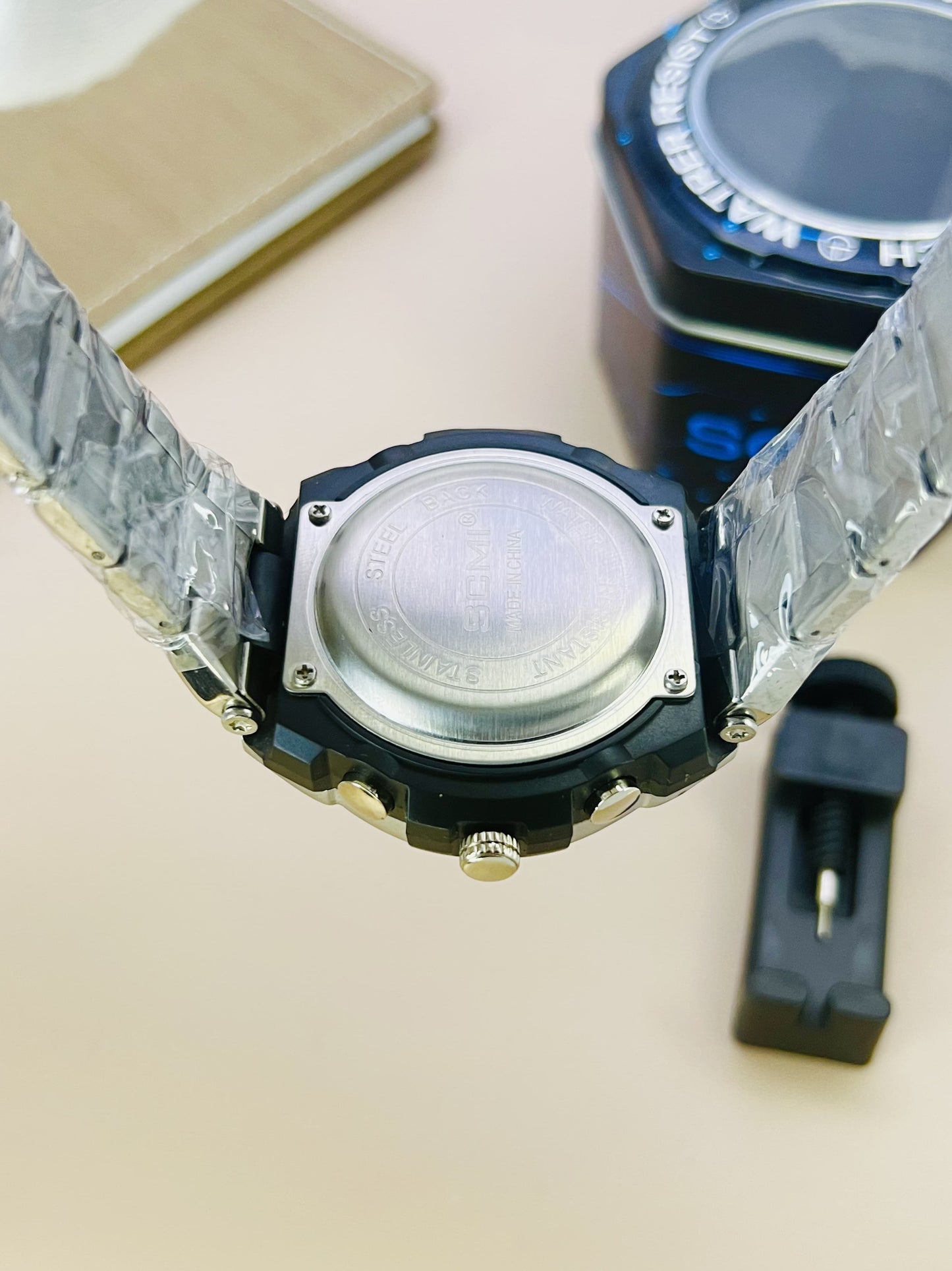 Waterproof Dual Time Sports Watches for Men with box