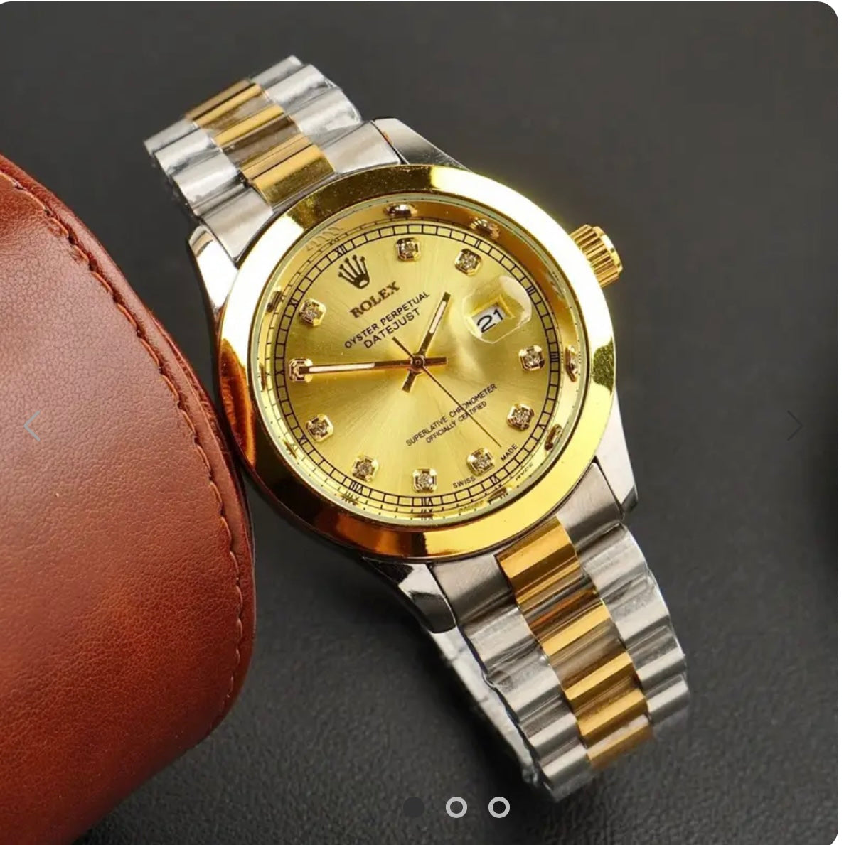 New Black and silver Rolex Fashion Mens watches