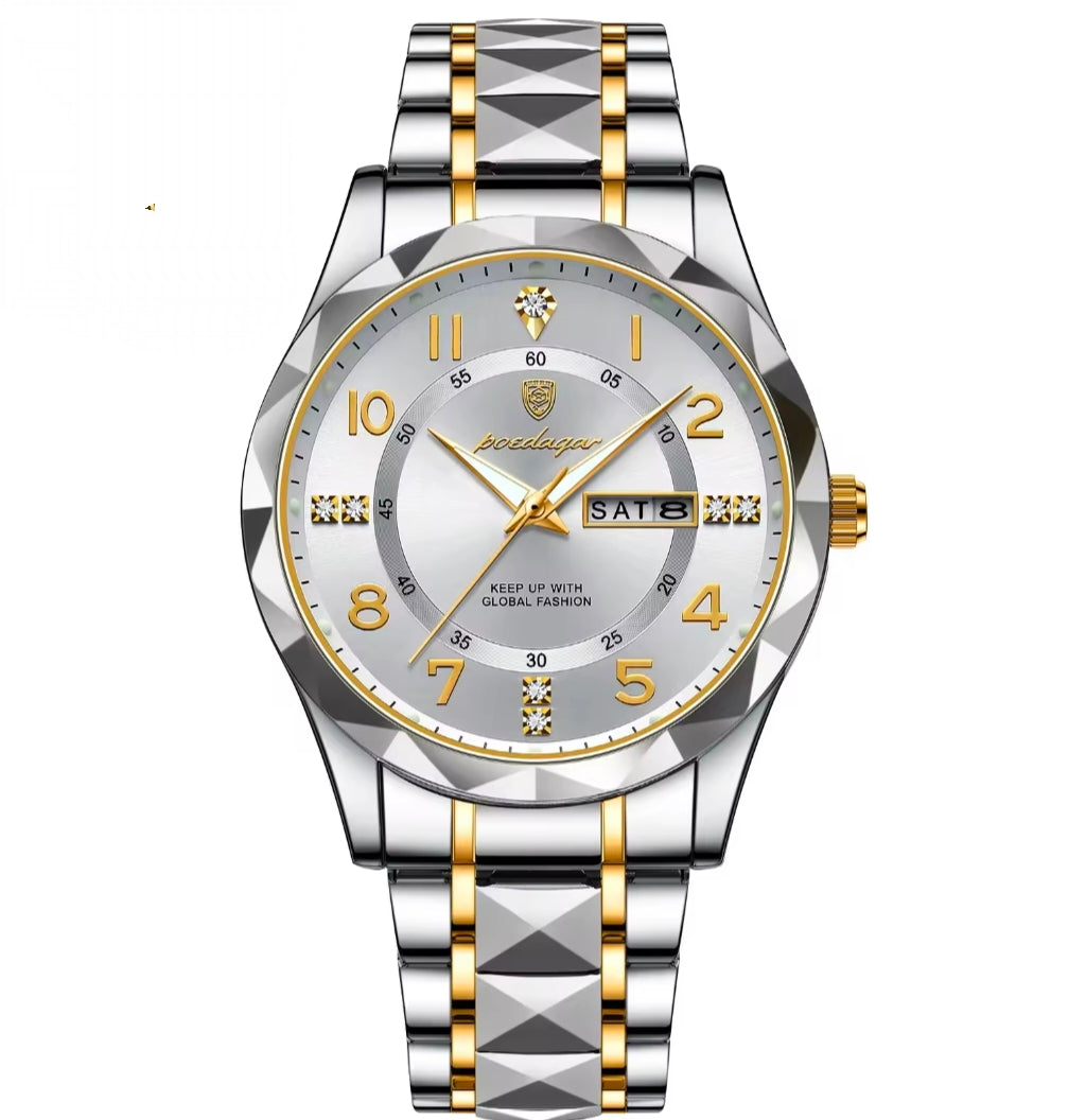 New stylish Diamond cut Waterproof mens watches
