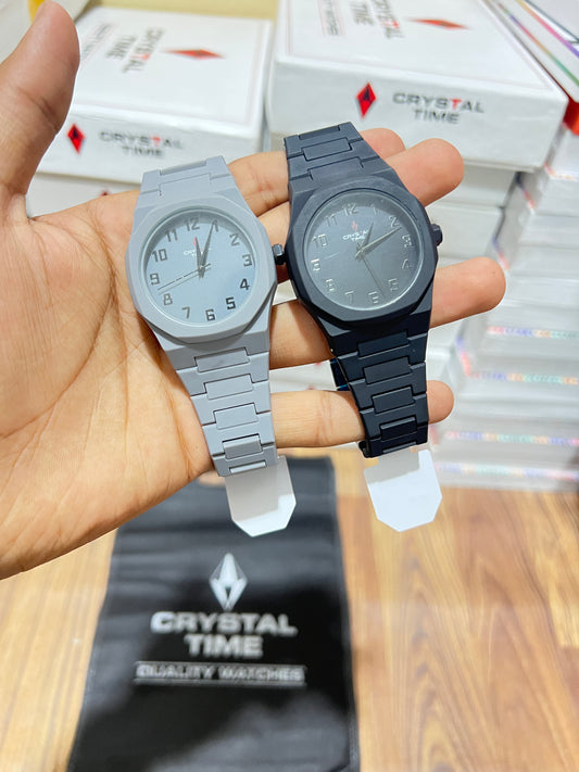 Pack of 2 Aura mix Color Watch for men Arabic watch