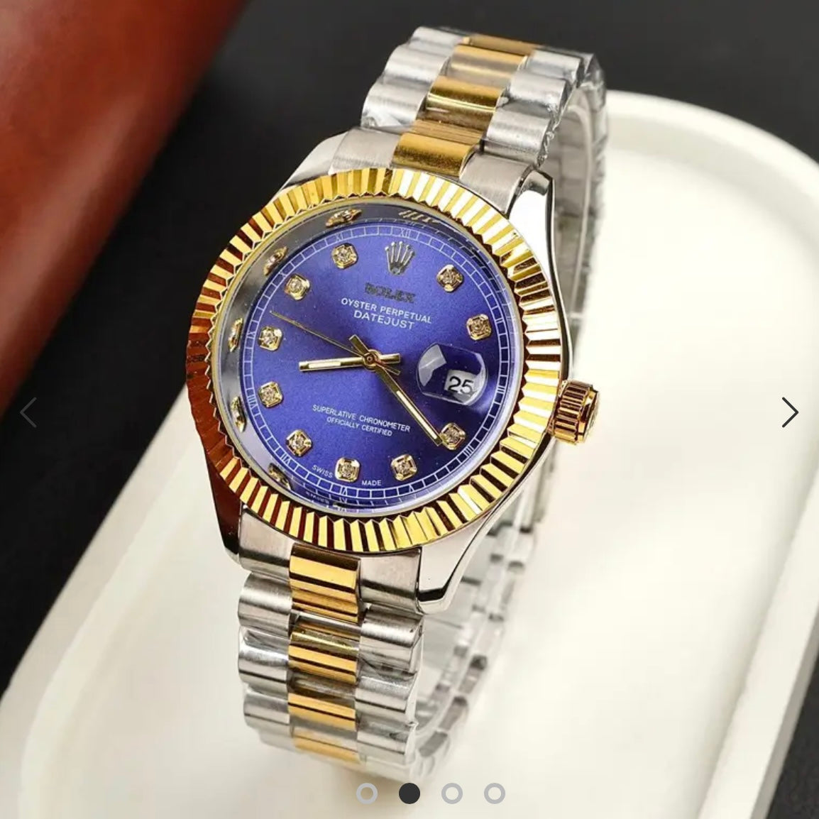 New Rolex Twotone Multi color Golden and sliver Watch for men