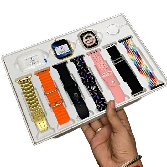 New Stylish 10in1 i20 Bluetooth Calling Earphone Smart watches for men and women
