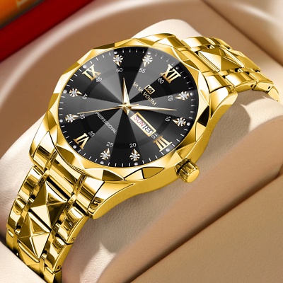 New stylish Diamond cut Waterproof mens watches