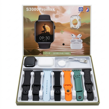 S3000Promax Smartwatch 7+3 Premium Combo Set