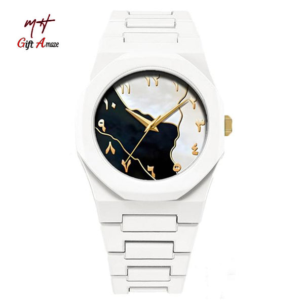 Black Arabic Aura Watches for Mens Arabic watch