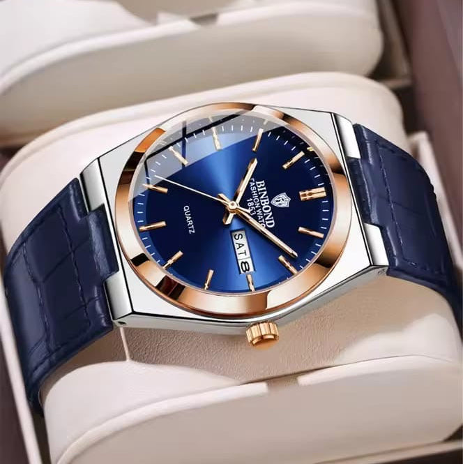 Waterproof binbond Brand watch Pura leather strap Watch