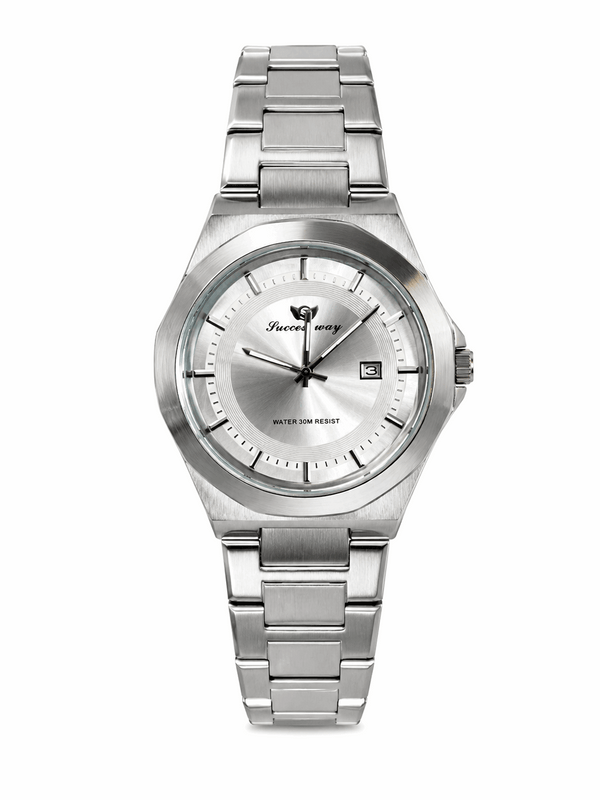 New Successway Silver Watch for Men - Blue Green White - Modern Watch
