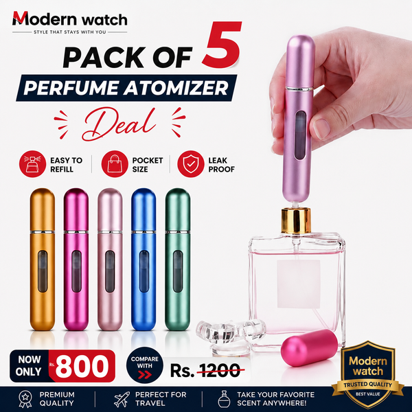 Pack of 5 Perfume Atomizer