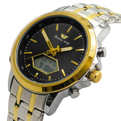 New Style Success Way original Dual Time Waterproof Watches for men