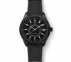 PORKING silicone strap men’s watch with black case, black dial, and black band