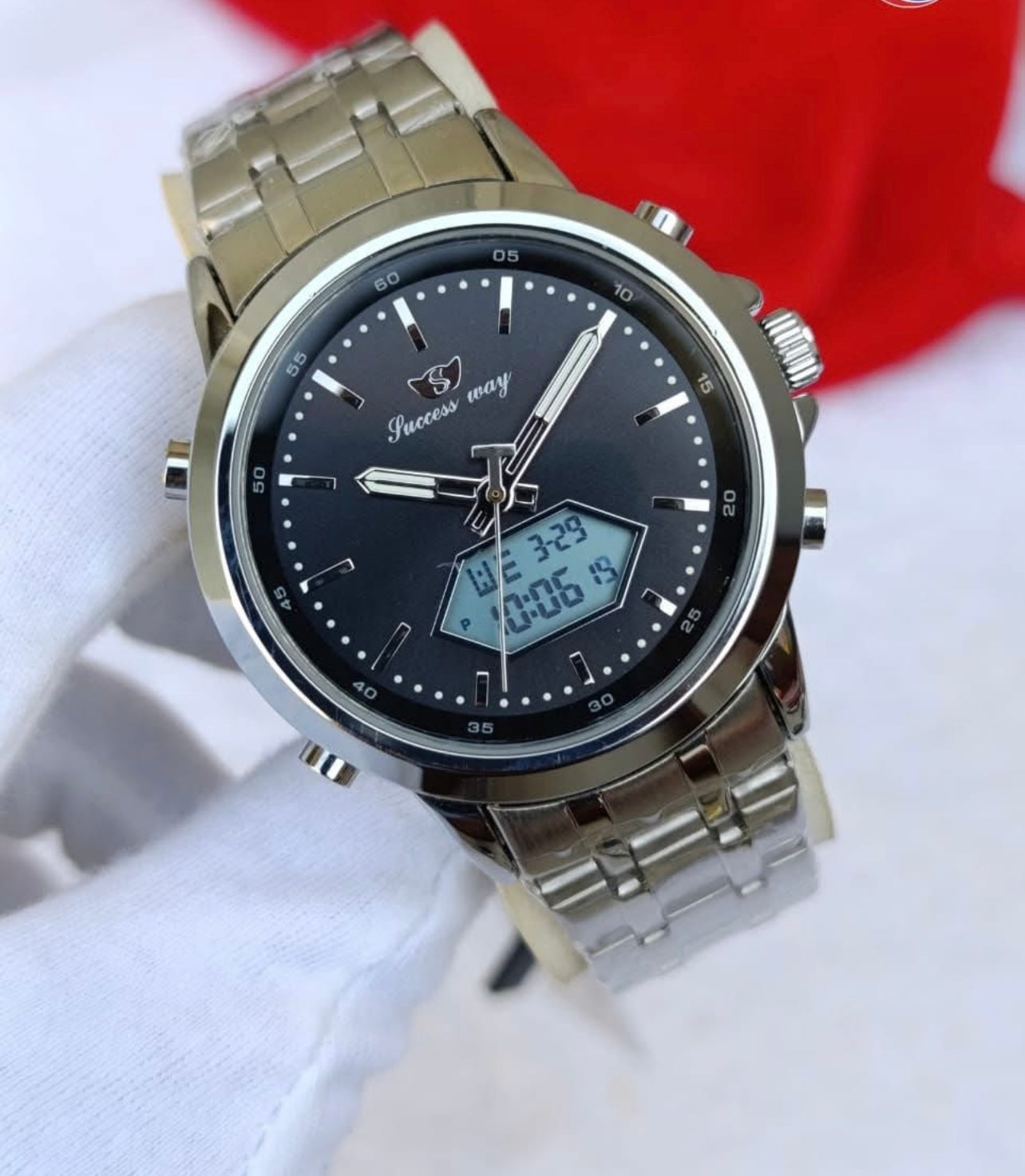 New Style Success Way original Dual Time Waterproof Watches for men