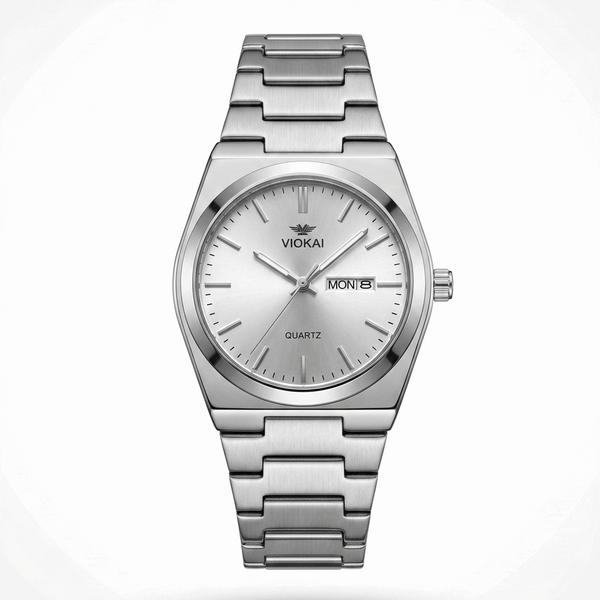Viokai Men's Waterproof Quartz Watch – Multiple Dial Colors