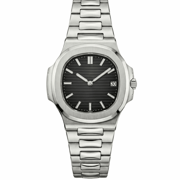 New First Class PP Silver Stainless Steel Chain Watch for Men