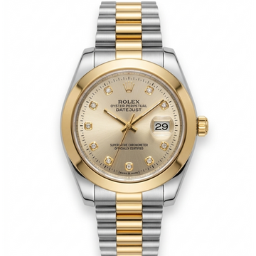 New ROlex Regular Quartz Twotone Multi colo Watch for men