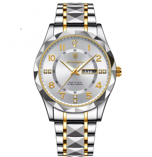 New stylish Diamond cut Waterproof mens watches