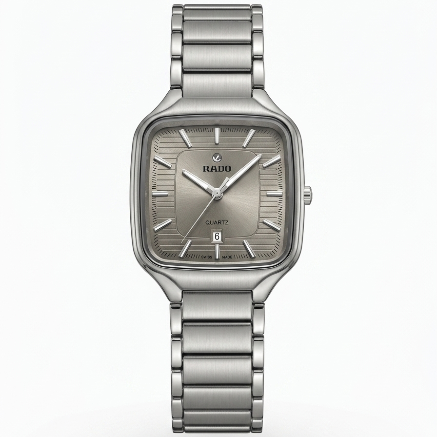 Rado Squre Silver Mens Watch