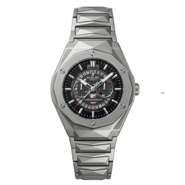 Hublot Silver Diamond Cut Stainless steel