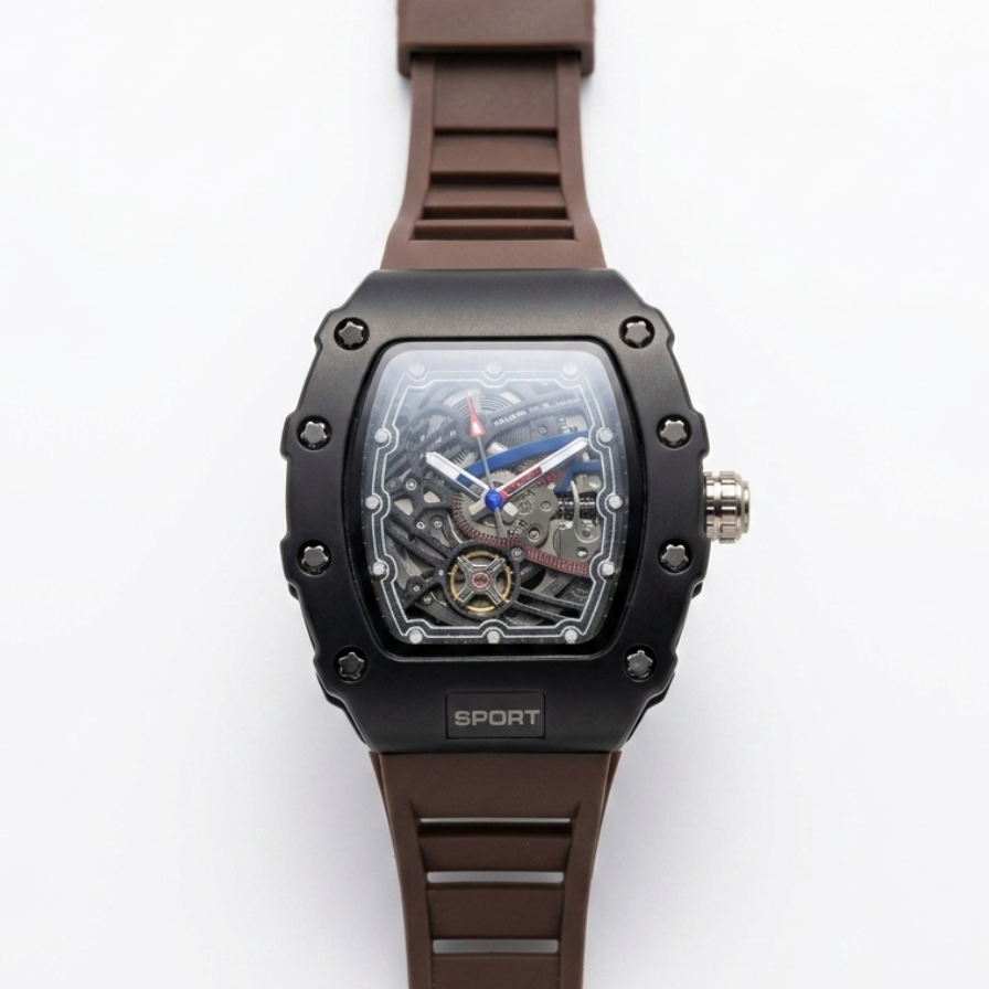 R-M Silcone Strap Mens Watch