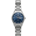 TAG Heuer Carrera Calibre 5 Automatic men's watch with navy blue dial, day-date display and stainless steel bracelet