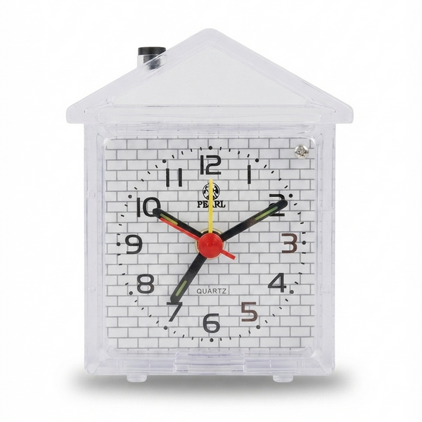 Mini Alarm Clock with Snooze & Backlight | Compact 3" Quartz Desk Clock