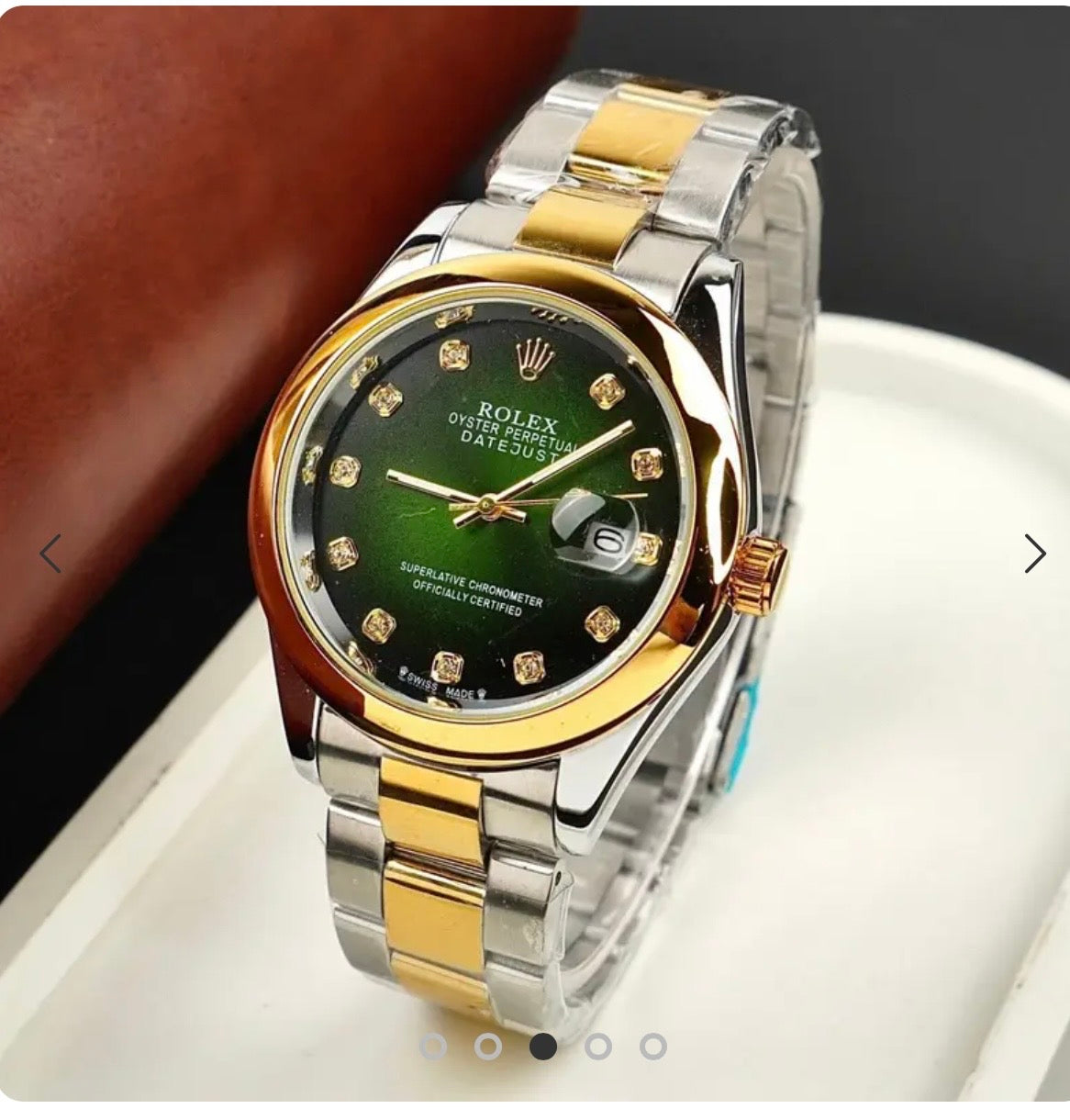 New Rolex Twotone Multi color Golden and sliver Watch for men