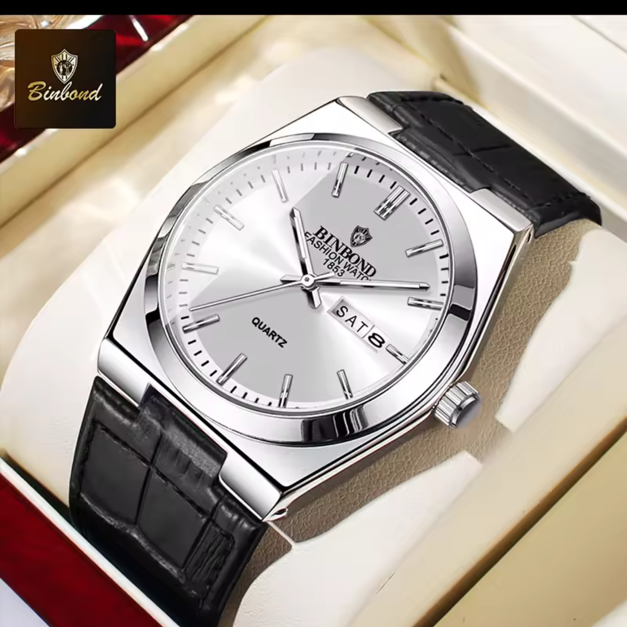 Waterproof binbond Brand watch Pura leather strap Watch