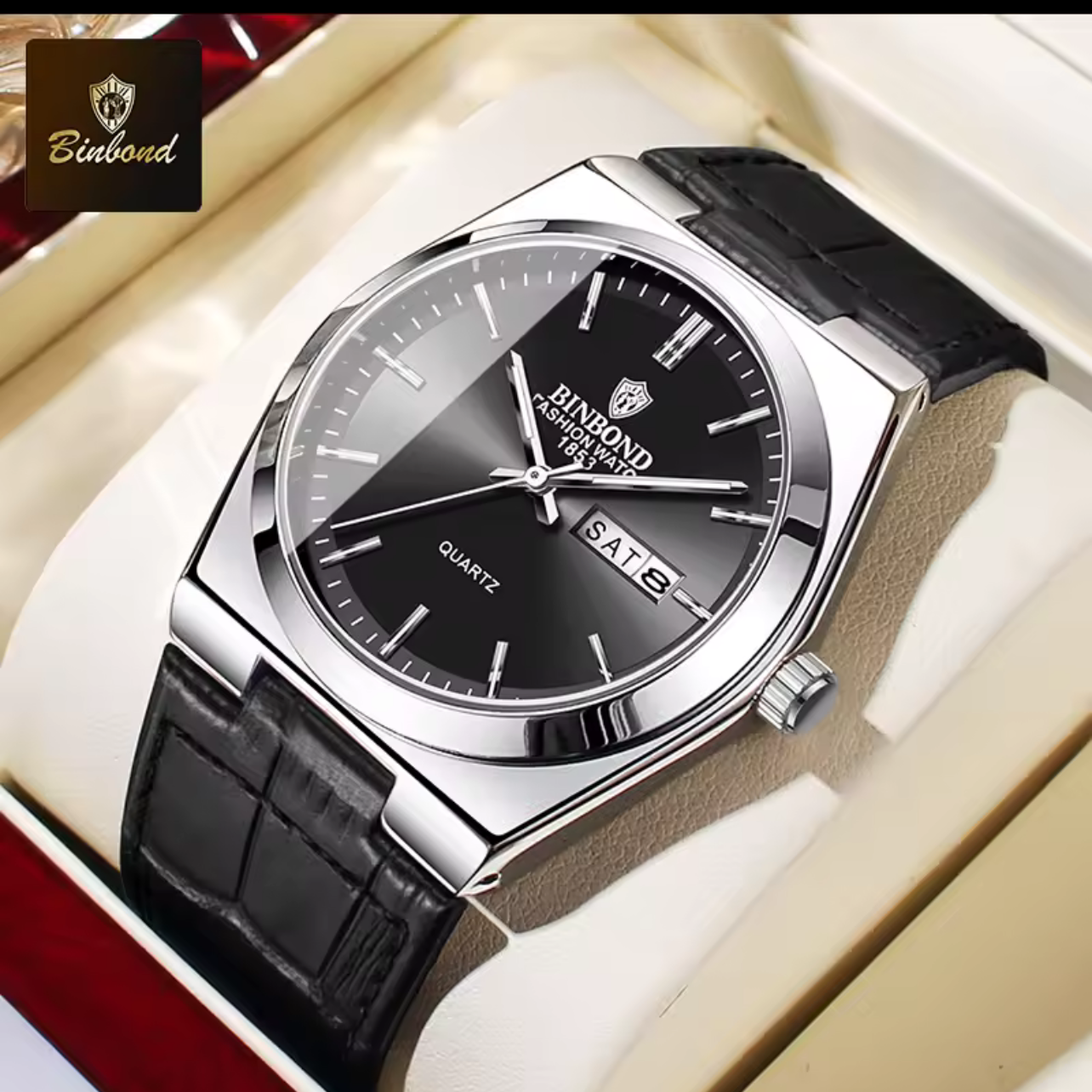 Waterproof binbond Brand watch Pura leather strap Watch