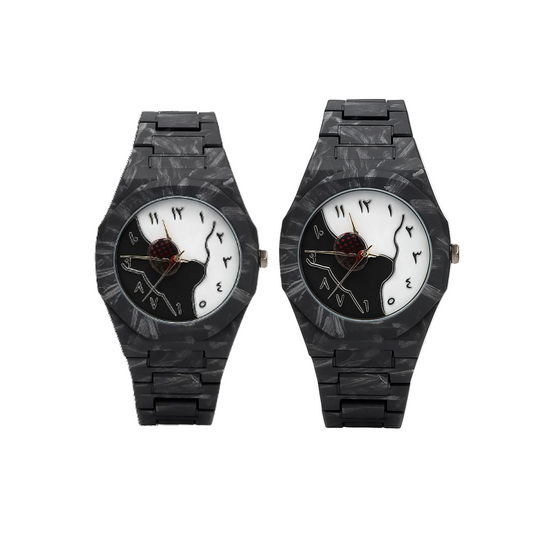 Pack of 2 Aura mix Color Watch for men Arabic watch