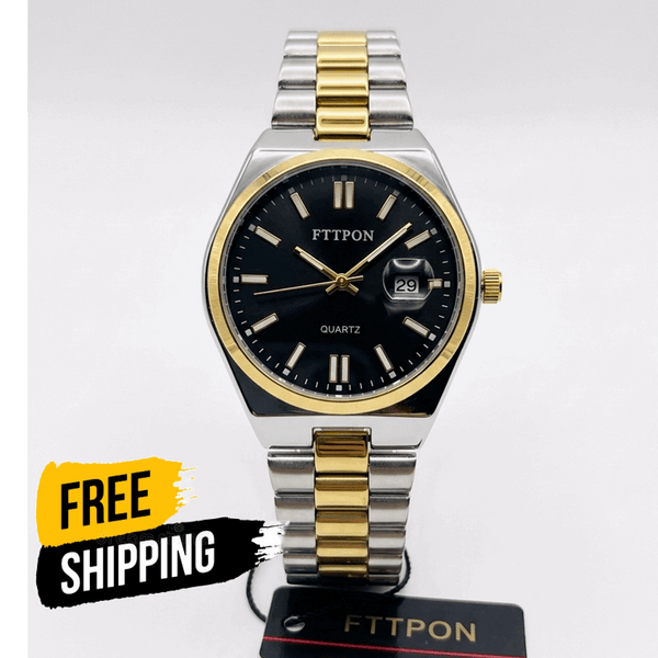 Fitpon Waterproof TwoTone Mens Watch