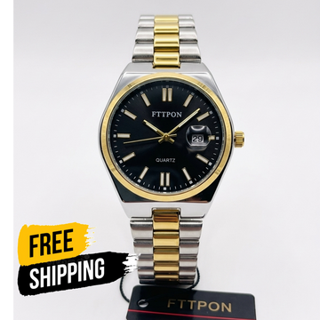 Fitpon Waterproof TwoTone Mens Watch