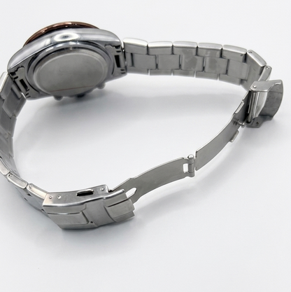 Rolex Daytona stainless steel bracelet watch with clasp and side crown