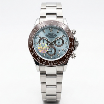 Rolex Daytona ice blue dial stainless steel wristwatch with three subdials and tachymeter