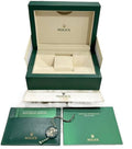 Rolex watch box complete set with warranty booklet, serial card and guarantee documents