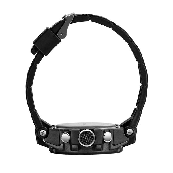 New C shok Heavy Weight Dual Time Rubber Strap Mens Watch