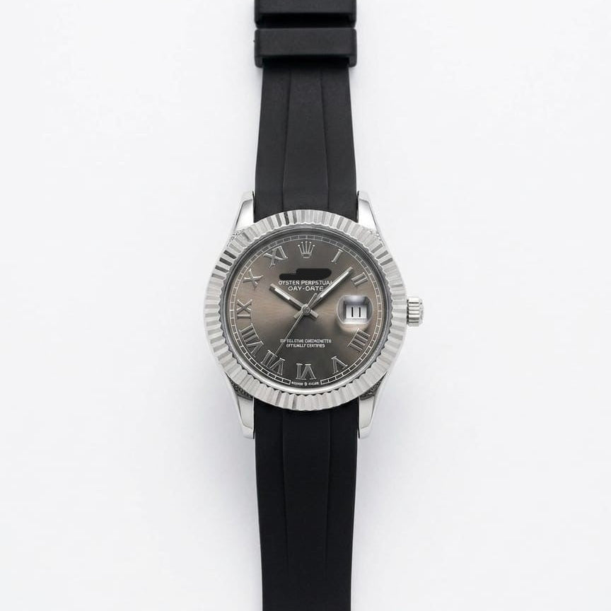 R-lex Silicone Strap Mens Watch
