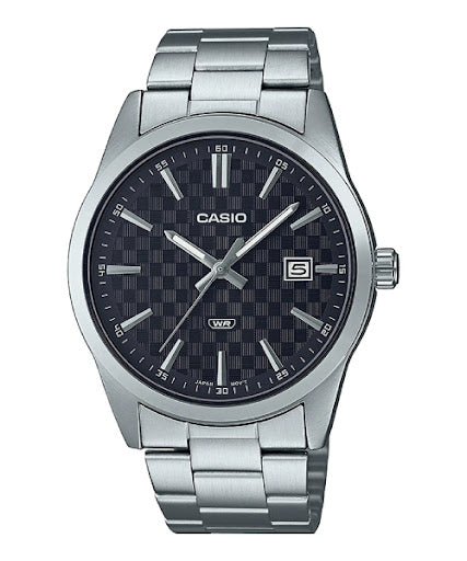 Casio Original Mtp-VD03D Men silver Stainless Steel WR 50m